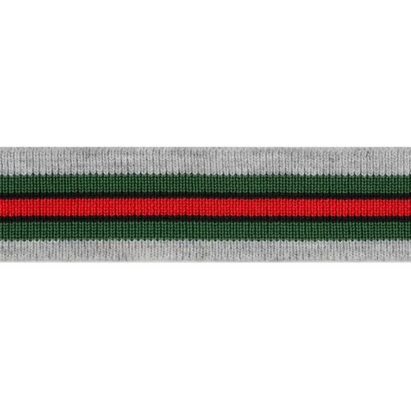 Подвяз 1*1 акрил 2,5*100см,цв:серый меланж/зеленый/красный/черный