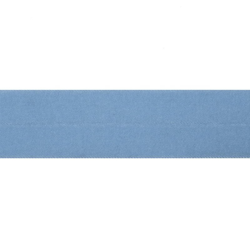 Резинка окантовочная нейлон 2см 60-63м/рулон, цв:голубой
