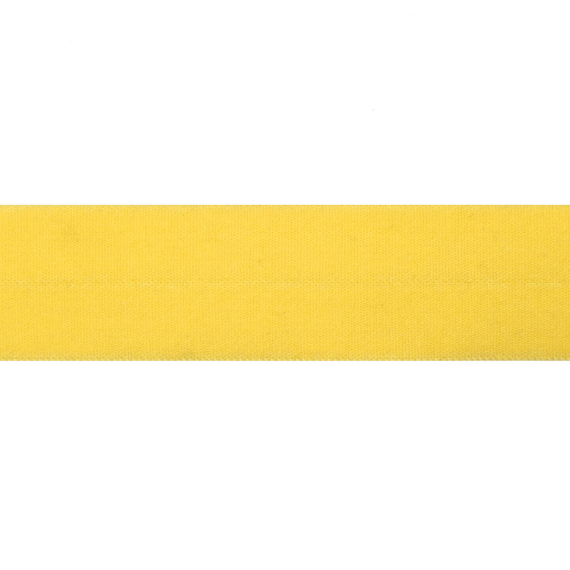 Резинка окантовочная нейлон 2см 60-63м/рулон, цв:т.желтый