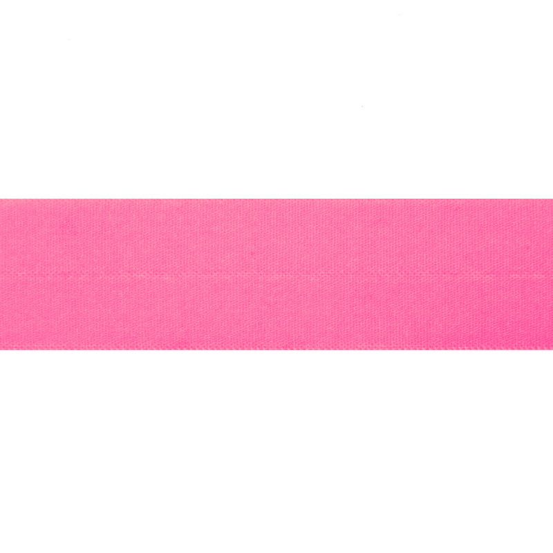 Резинка окантовочная нейлон 2см 60-63м/рулон, цв:св.розовый неон