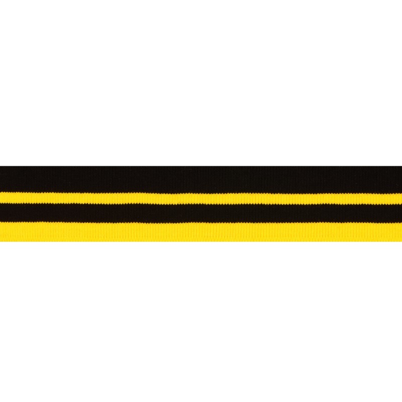 Подвяз 1*1 хлопок 3,5*100см,цв:черный/желтый