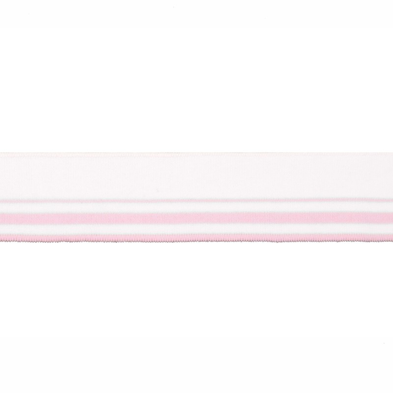 Подвяз 1*1 акрил 4,5*100см,цв:розовый/белый