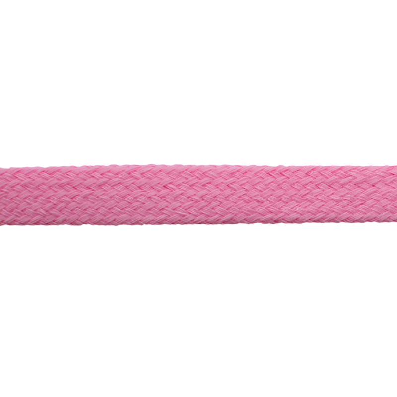 Шнур плоский хлопок чулок, 1,2см 68-70м/рулон, цв: фламинго