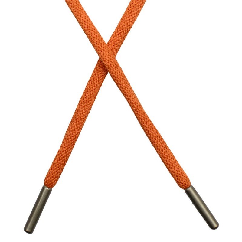 Шнур круглый п/э 0,5*130см с наконечником, цв: оранжевый