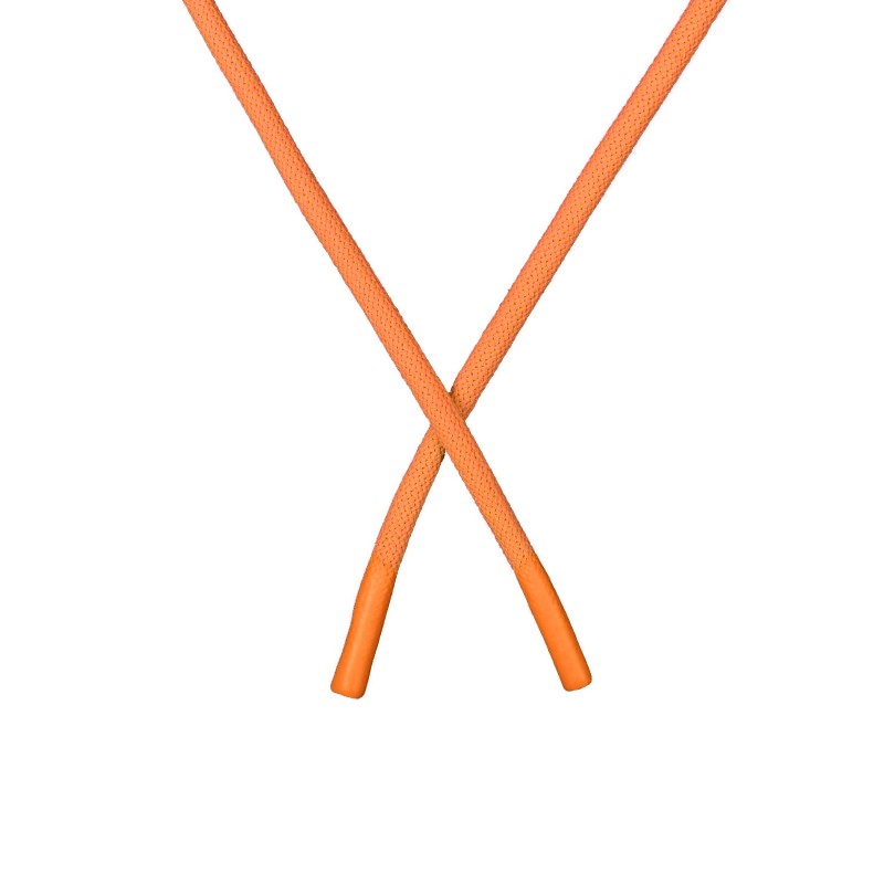 Шнур круглый полиэстер 0,5*130см с наконечником, цв:оранжевый