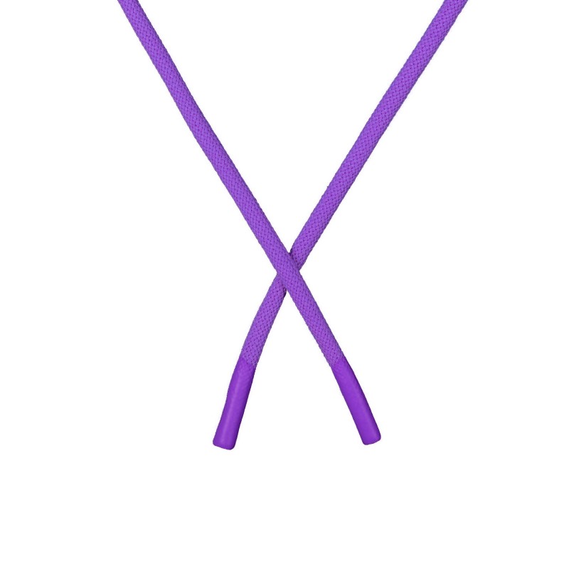 Шнур круглый полиэстер 0,5*135-140см с наконечником, цв:фиолетовый