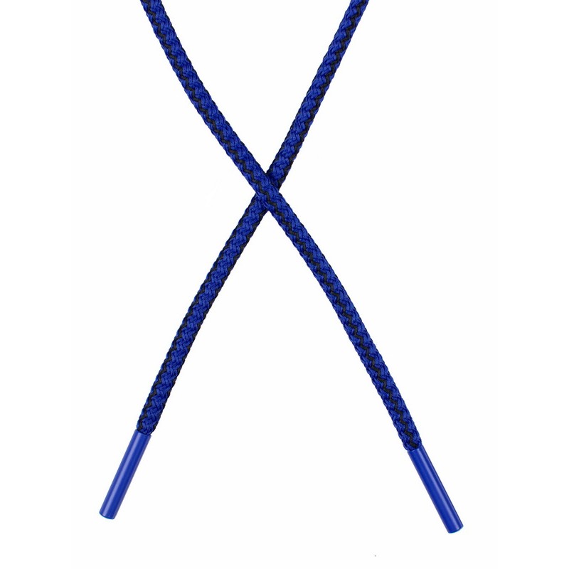 Шнур круглый плетенный нейлон 0,5*130-135см,цв:синий/черный