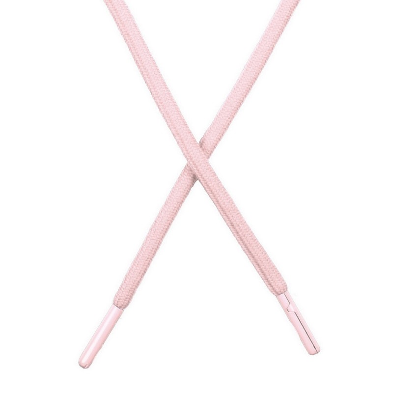 Шнур хлопок круглый 0,6*100-110см с наконечником, цв:детский розовый