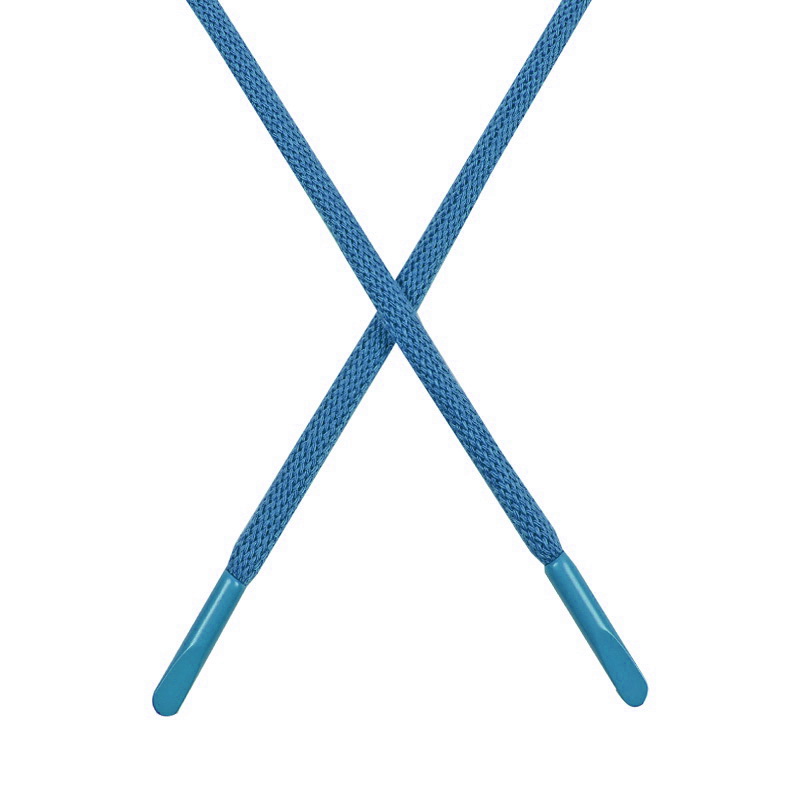 Шнур круглый поликоттон 0,5*135-140см с наконечником, цв:пыльно-голубой