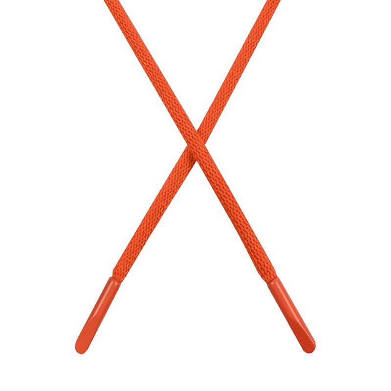 Шнур круглый поликоттон 0,5*135-140см с наконечником, цв:лососево-оранжевый