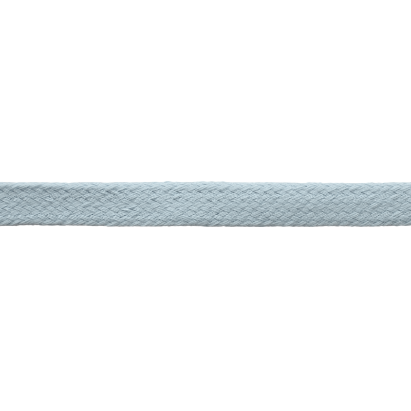 Шнур плоский хлопок 1,5см 95-100м/рулон, цв:снежная мята