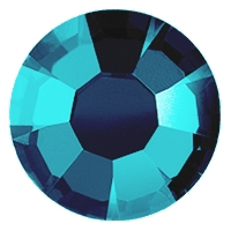 Термоклеевые стразы BLUE ZITRON диаметр 3.8-4.0мм