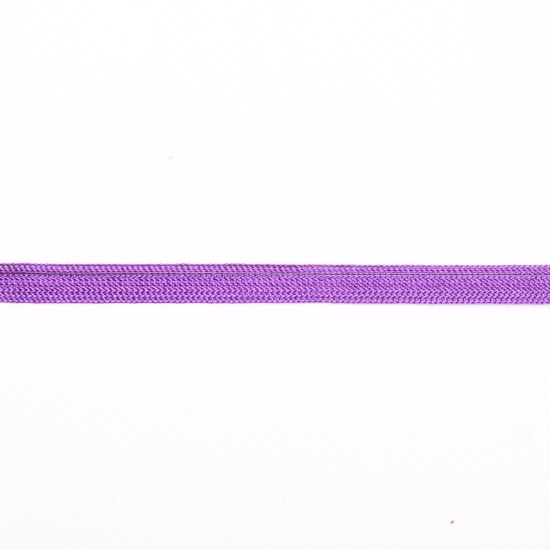Кант  декоративный полиэстер 0,8см 178-180м/ рулон, цв:т.сиреневый глянцевый