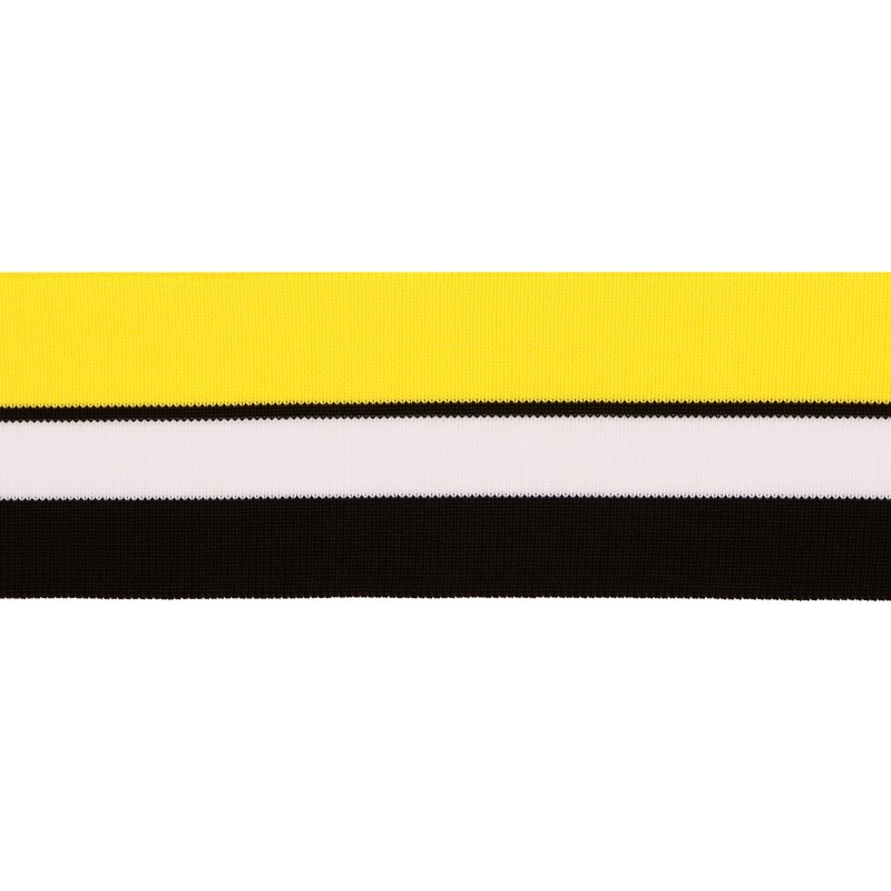 Подвяз 1*1 полиэстер 6*100см, цв:черный/желтый/белый