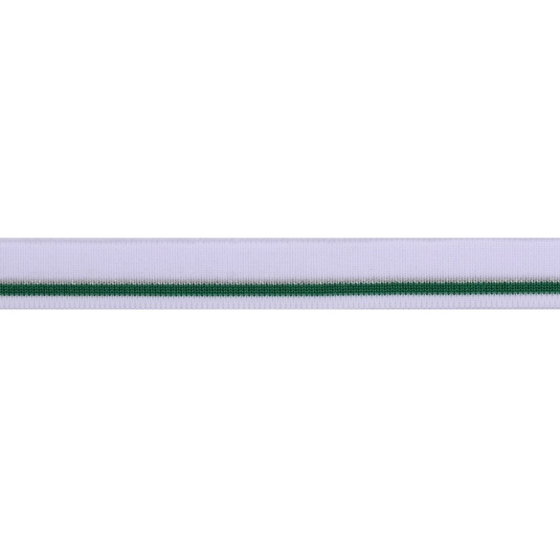 Подвяз 1*1 полиэстер 2*120см, цв:белый/зеленый/серый /люрекс серебро