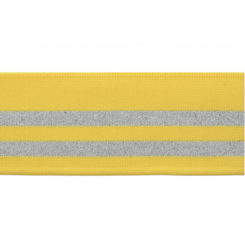 Подвяз трикотажный с люрекс, 6*100см, цв: желтый