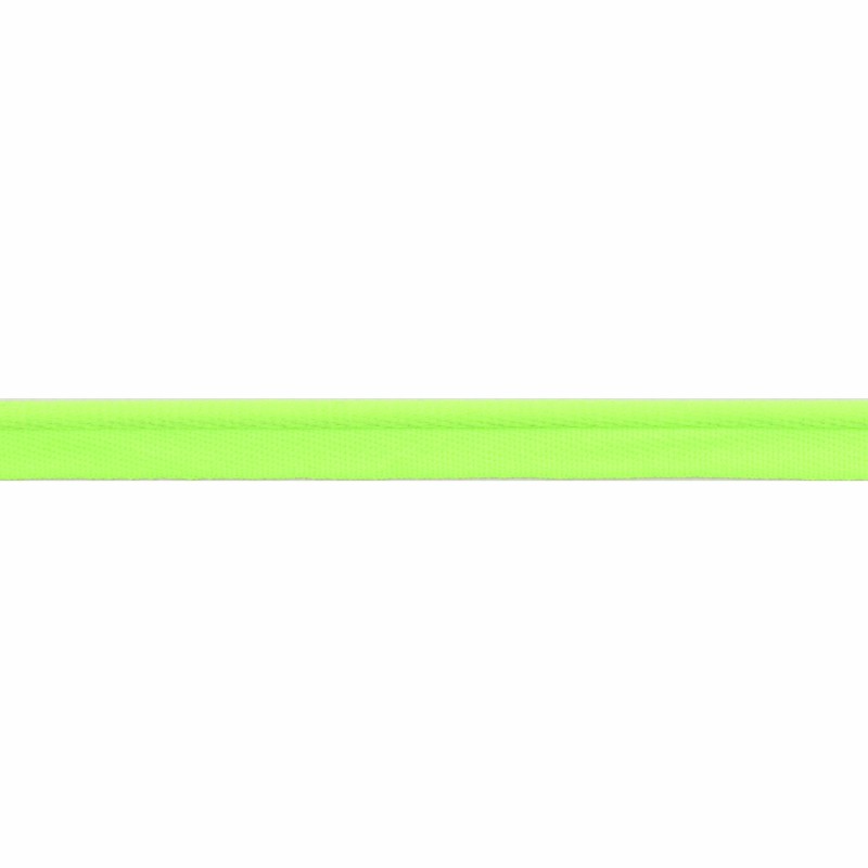 Кант декоративный нейлон 0,9см 178-180м/рулон, цв:салатовый неон