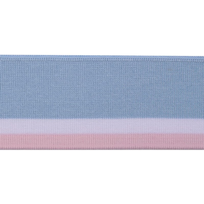 Подвяз 1*1 вискоза 5,5*100см, цв: голубой/белый/розовый