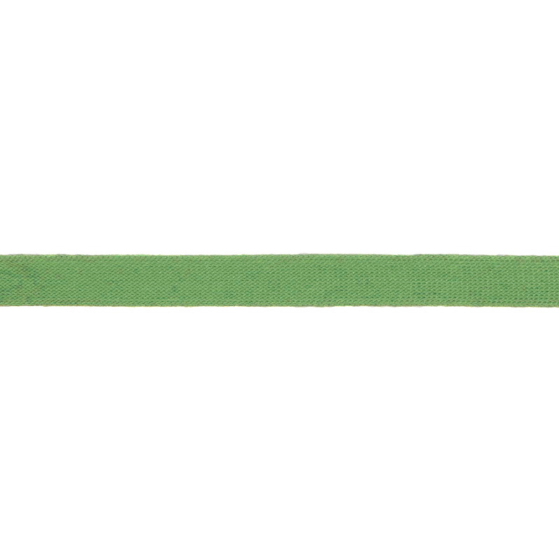 Тесьма трикотажная полиэстер 1см 88-90м/рулон, цв:травяной