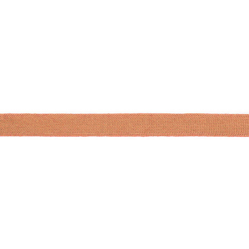 Тесьма трикотажная полиэстер 1см 88-90м/рулон, цв:св.персиковый