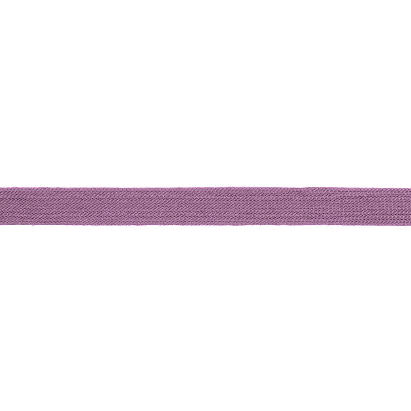 Тесьма трикотажная полиэстер 1см 88-90м/рулон, цв:розово-сиреневый