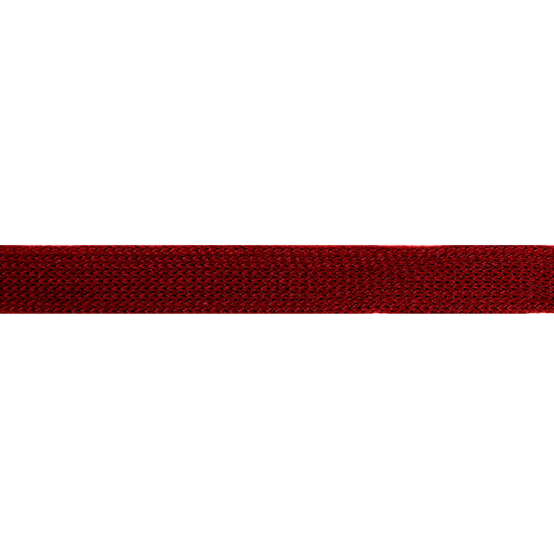 Тесьма полиэстер 1см 68-70м/рулон, цв: бордовый