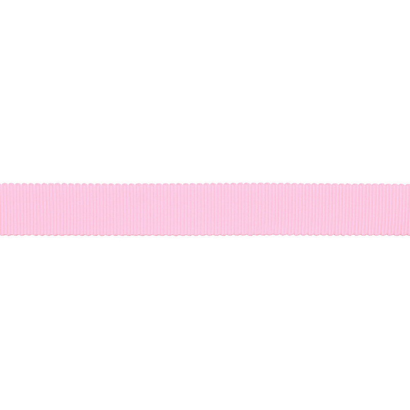 Тесьма репс/полиэстер волнистый край 16мм 90м/рулон, цв:powder pink