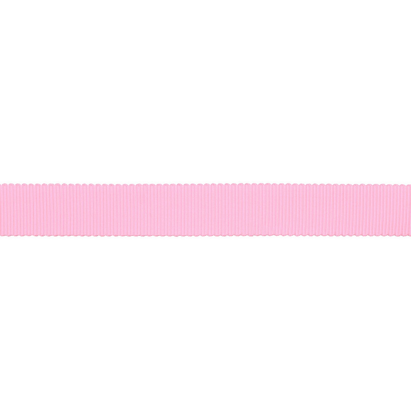 Тесьма репс/полиэстер волнистый край 16мм 90м/рулон, цв:light pink