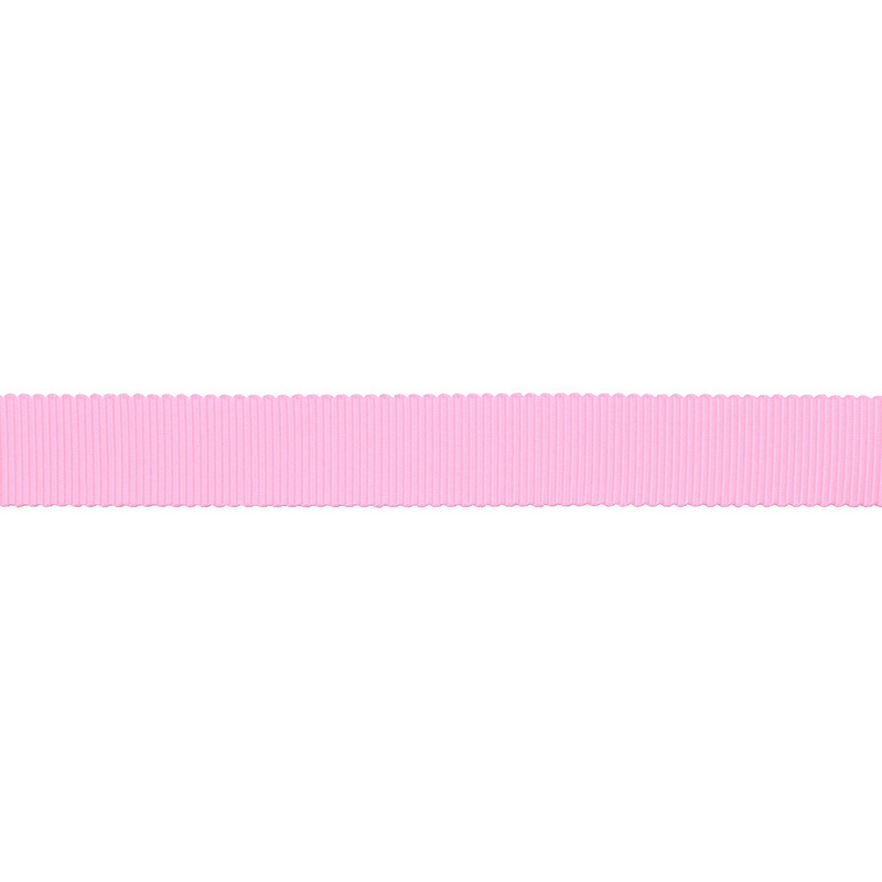 Тесьма репс/полиэстер волнистый край 16мм 90м/рулон, цв:pearl pink