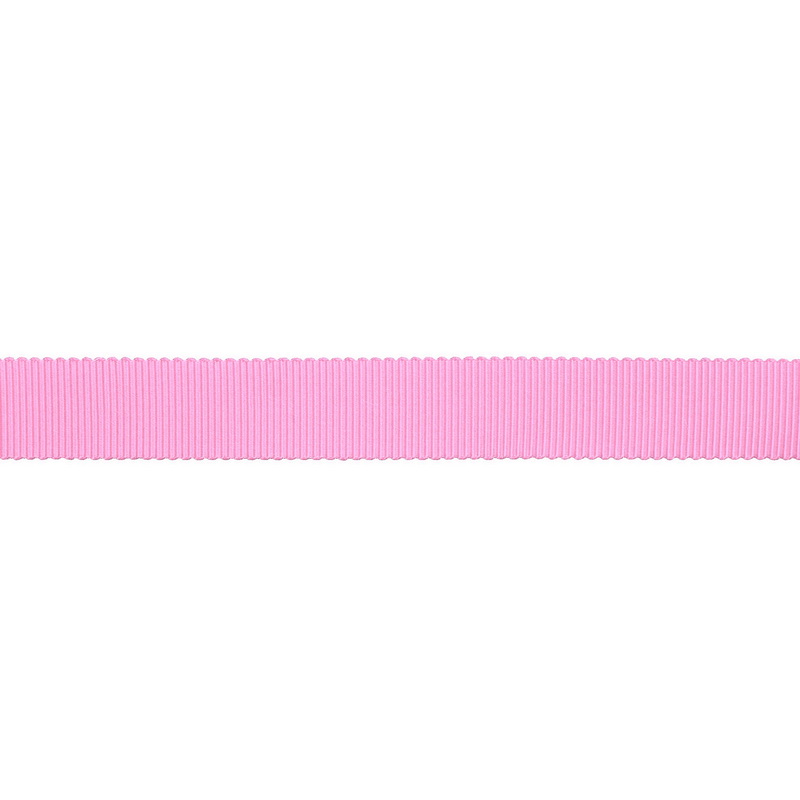 Тесьма репс/полиэстер волнистый край 16мм 90м/рулон, цв:rose pink