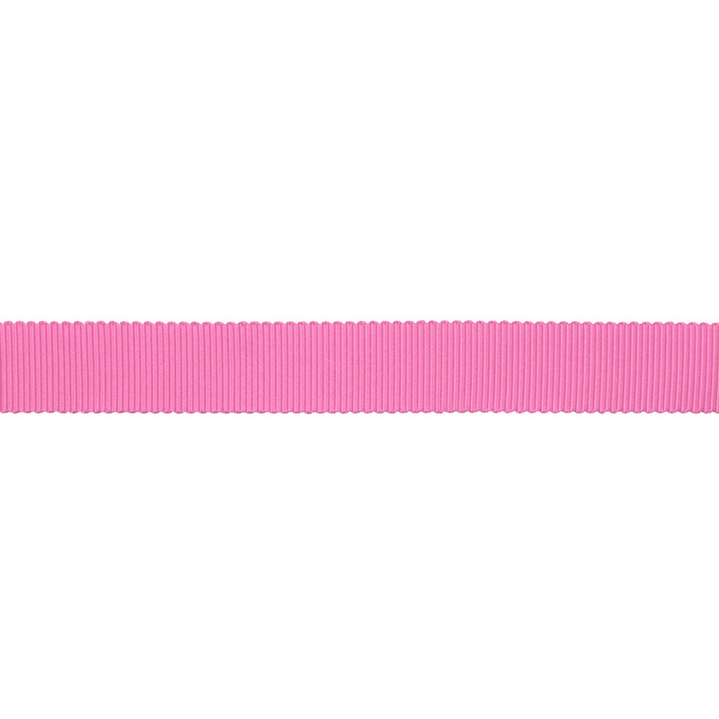 Тесьма репс/полиэстер волнистый край 16мм 90м/рулон, цв:geranium pink