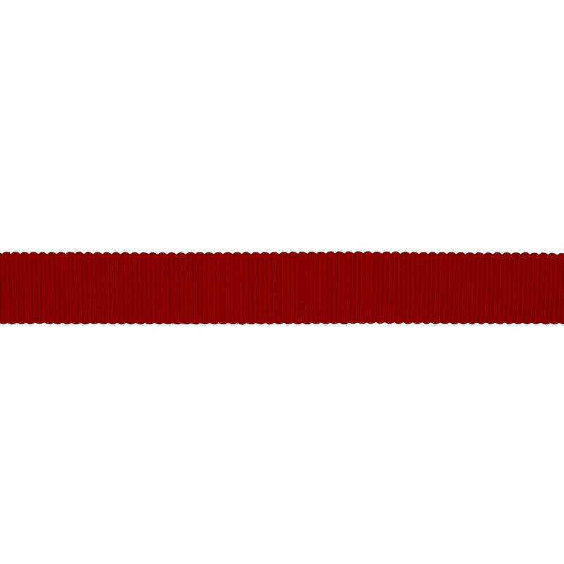 Тесьма репс/полиэстер волнистый край 16мм 90м/рулон, цв:red