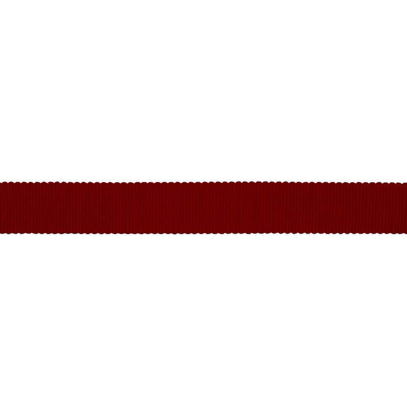 Тесьма репс/полиэстер волнистый край 16мм 90м/рулон, цв:scarlet