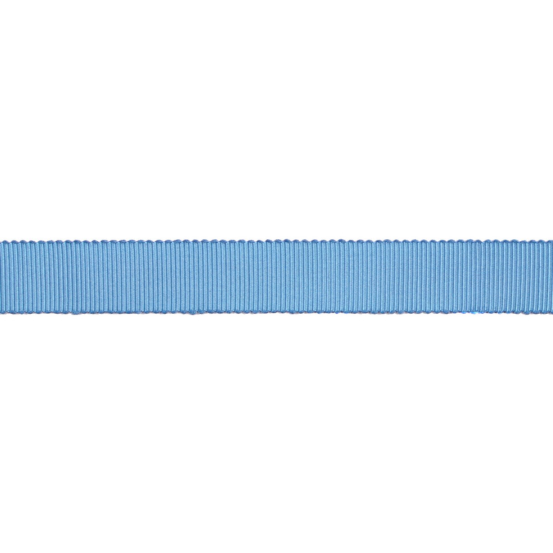 Тесьма репс/полиэстер волнистый край 16мм 90м/рулон, цв:blue mist