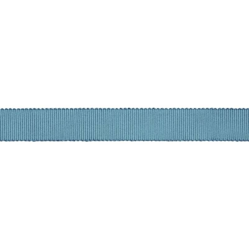 Тесьма репс/полиэстер волнистый край 16мм 90м/рулон, цв:nile blue