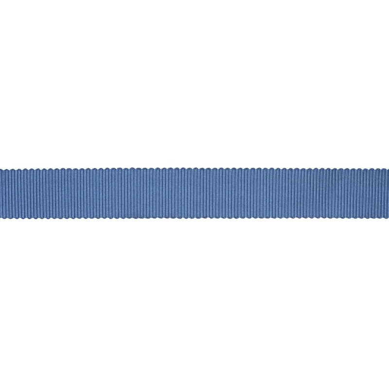 Тесьма репс/полиэстер волнистый край 16мм 90м/рулон, цв:french blue