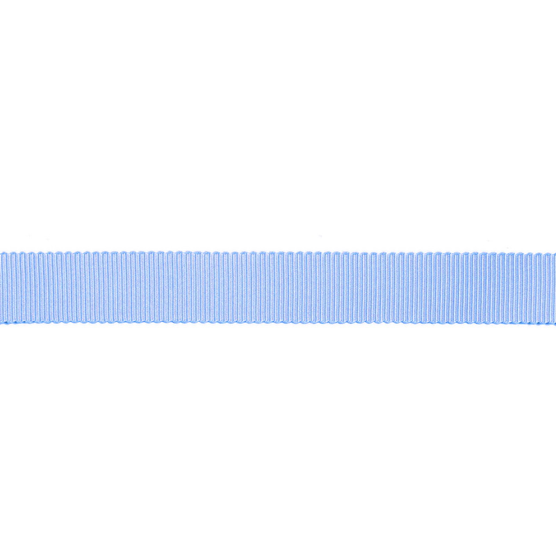 Тесьма репс/полиэстер волнистый край 16мм 90м/рулон, цв:bluebird