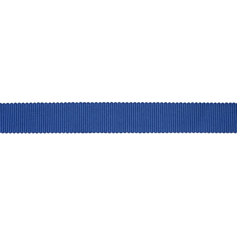 Тесьма репс/полиэстер волнистый край 16мм 90м/рулон, цв:batik blue