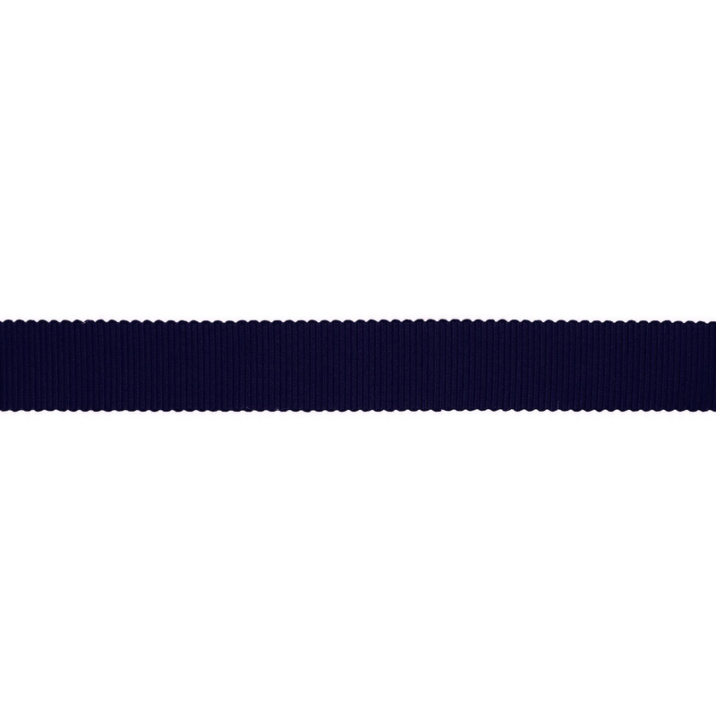 Тесьма репс/полиэстер волнистый край 16мм 90м/рулон, цв:ensign blue