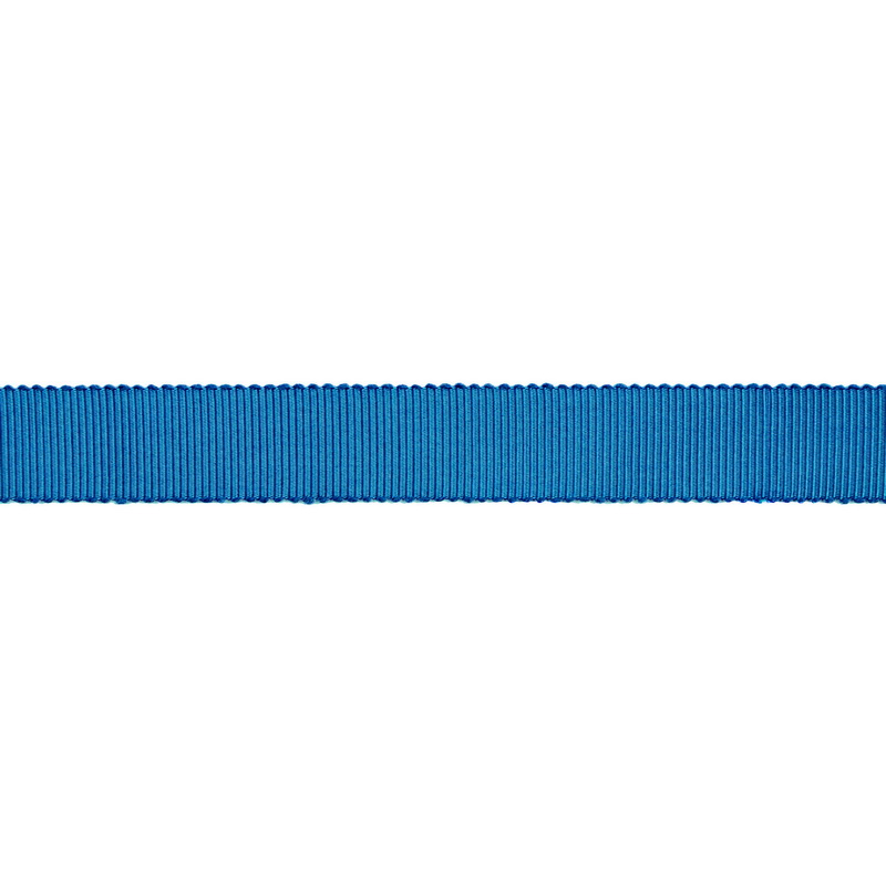 Тесьма репс/полиэстер волнистый край 16мм 90м/рулон, цв:dress blue