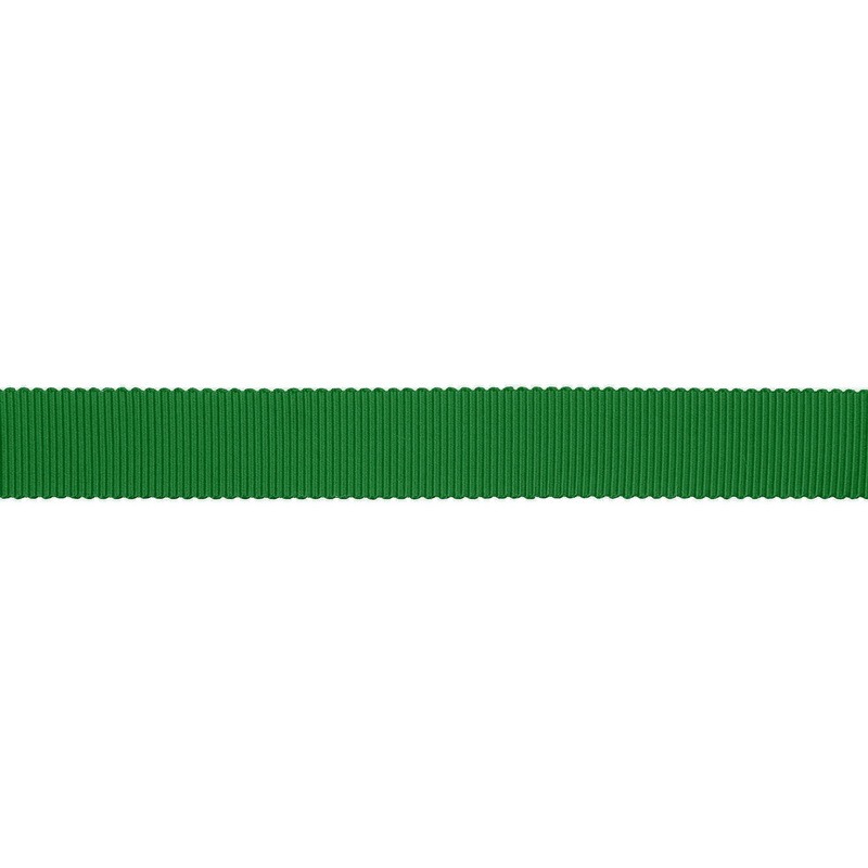 Тесьма репс/полиэстер волнистый край 16мм 90м/рулон, цв:fern green