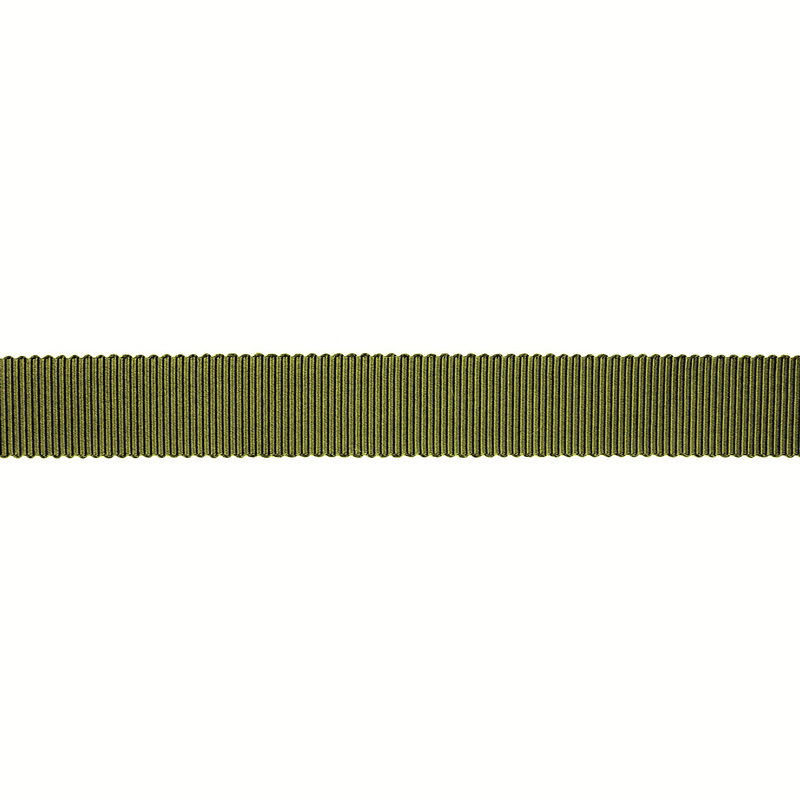 Тесьма репс/полиэстер волнистый край 16мм 90м/рулон, цв:willow
