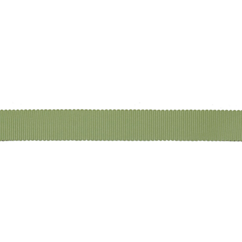 Тесьма репс/полиэстер волнистый край 16мм 90м/рулон, цв:spring moss