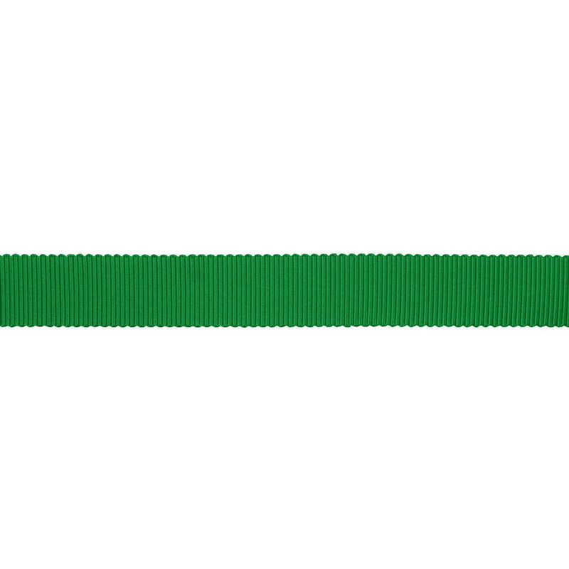 Тесьма репс/полиэстер волнистый край 16мм 90м/рулон, цв:emerald