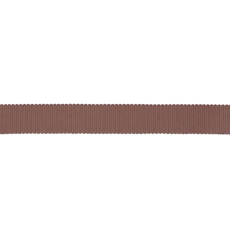 Тесьма репс/полиэстер волнистый край 16мм 90м/рулон, цв:pecan brown