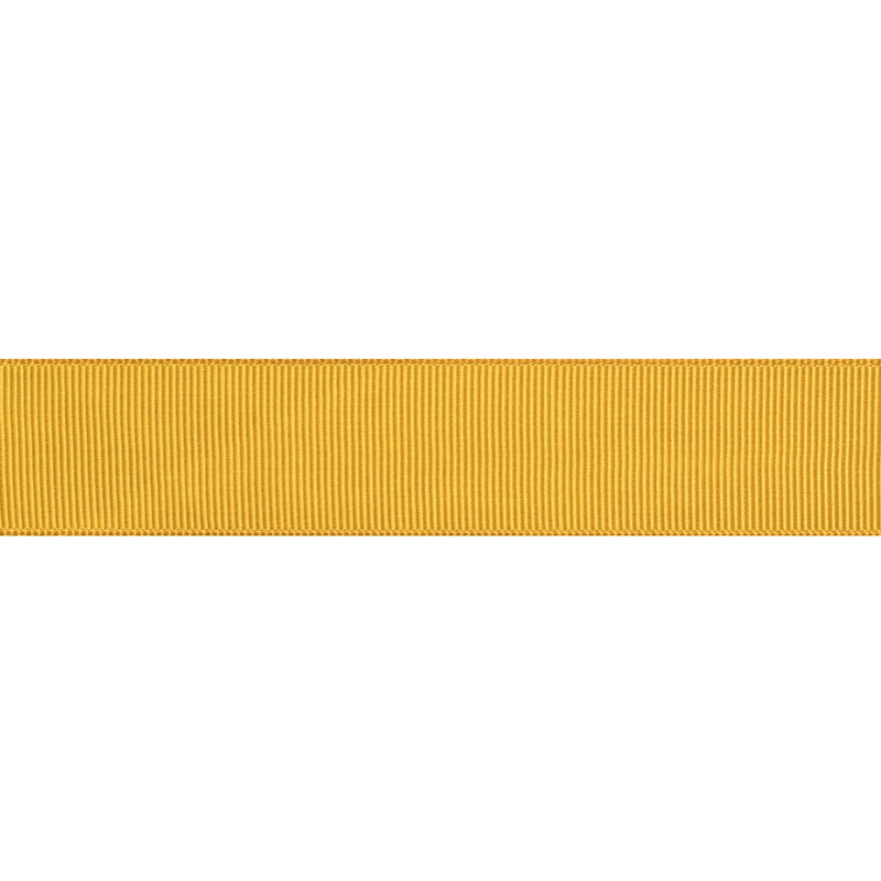 Тесьма репс/полиэстер 25мм 90м/рулон, цв:yellow gold