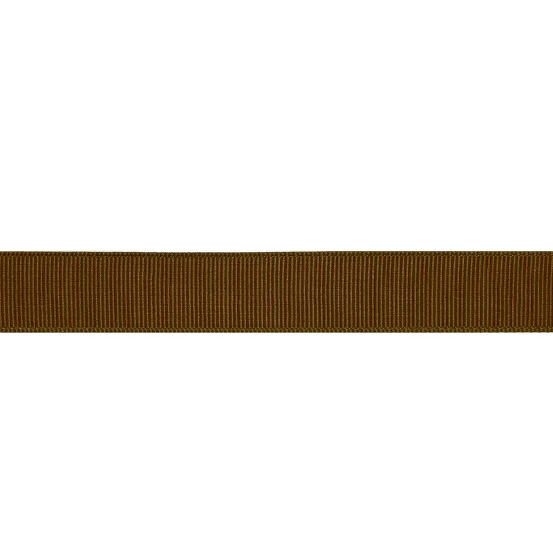 Тесьма репс/полиэстер 16мм 90м/рулон, цв:brown