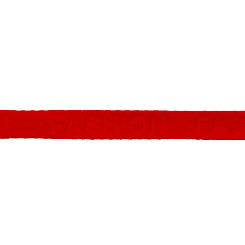 Тесьма сутаж тиснение FASHION 1см 87-90м/рулон, цв: красный