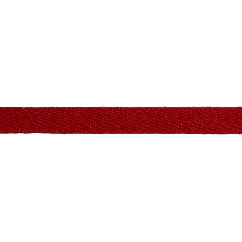 Тесьма киперная хлопок 1см 68-70м/рулон,цв:красный