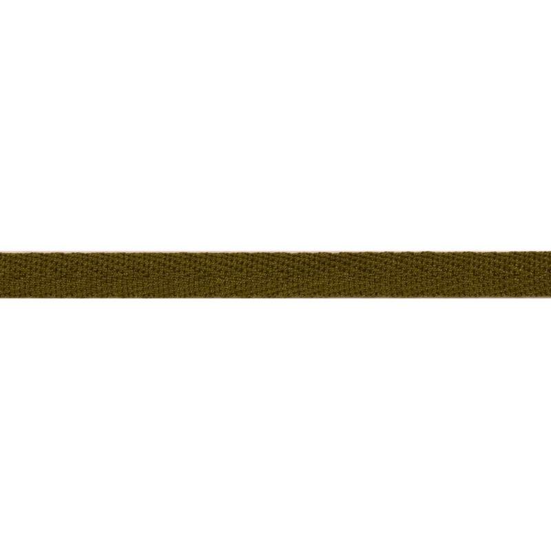 Тесьма киперная хлопок 1см 68-70м/рулон,цв:коричнево-бежевый